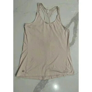 Athleta Mesh Racerback Tank Top Light Pink Size Small